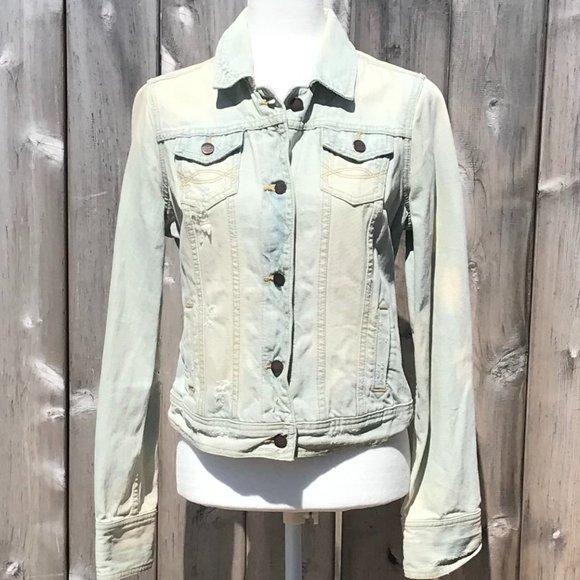 Abercrombie & Fitch Ultra Distressed Jean Jacket L
